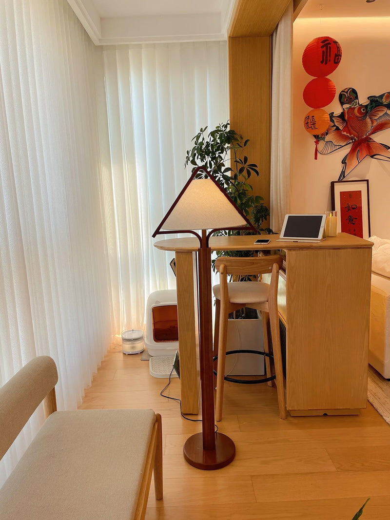 Apex Triangle Shade Floor Lamp-DWHOME
