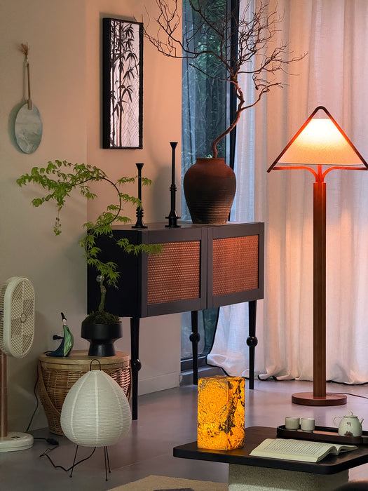 Apex Triangle Shade Floor Lamp.