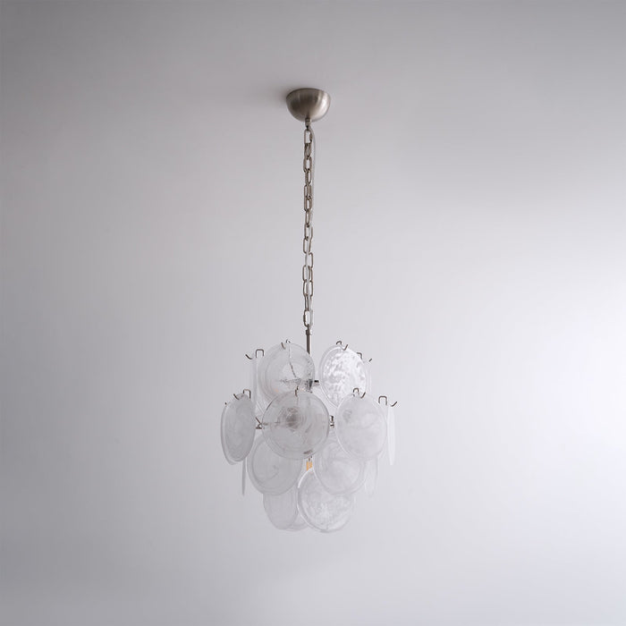 Aqua White Glass Murano Chandelier-DWHOME
