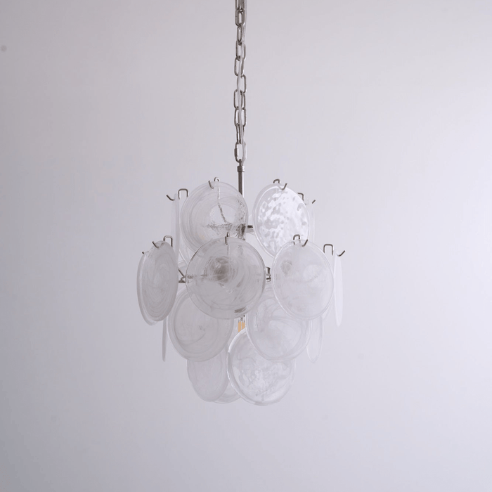 Aqua White Glass Murano Chandelier-DWHOME