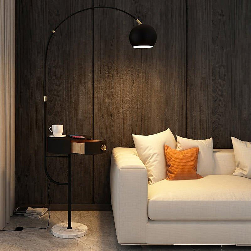 Arc Nightstand Floor Lamp-DWHOME