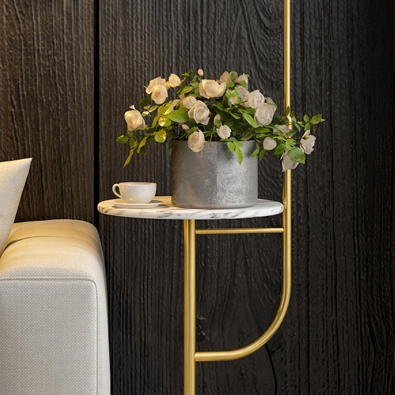 Arc Nightstand Floor Lamp-DWHOME