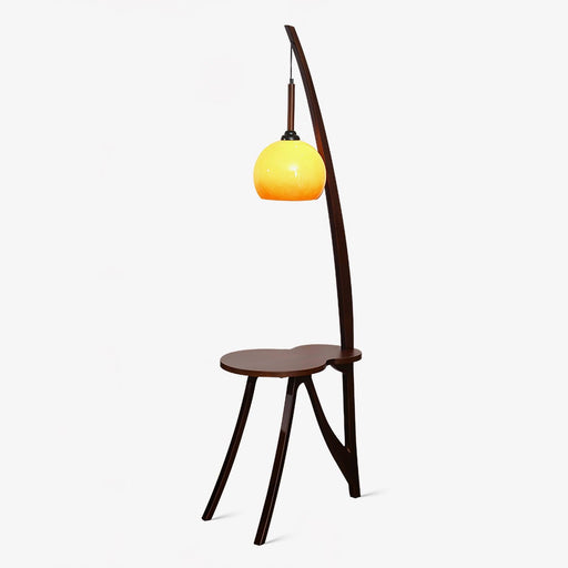 Arc Wood Hanging Floor Lamp - DWHOME