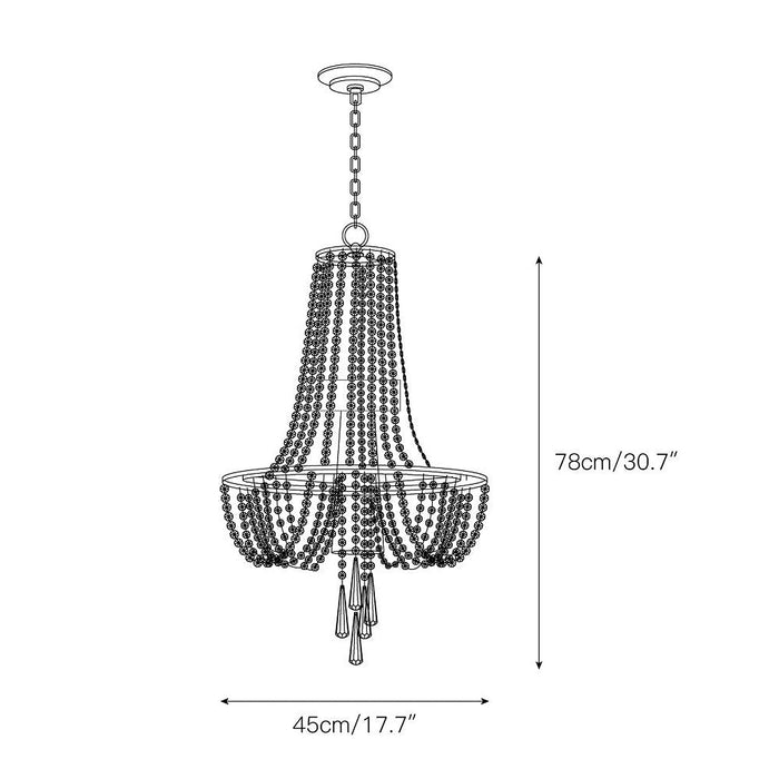 Arcadia Crystal Chandelier-DWHOME