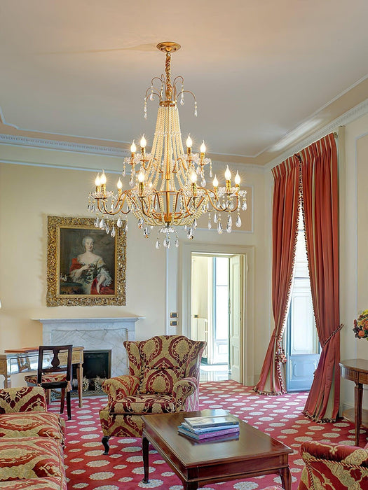 Arcadia Gold Chandelier-DWHOME