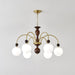 Archway Walnut Color Chandelier.