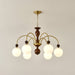 Archway Walnut Color Chandelier.