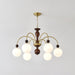 Archway Walnut Color Chandelier.