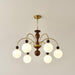 Archway Walnut Color Chandelier-DWHOME