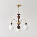 Archway Walnut Color Chandelier-DWHOME