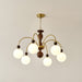 Archway Walnut Color Chandelier.