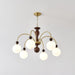 Archway Walnut Color Chandelier-DWHOME