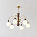 Archway Walnut Color Chandelier.