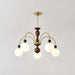 Archway Walnut Color Chandelier-DWHOME