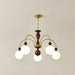 Archway Walnut Color Chandelier.