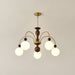 Archway Walnut Color Chandelier.