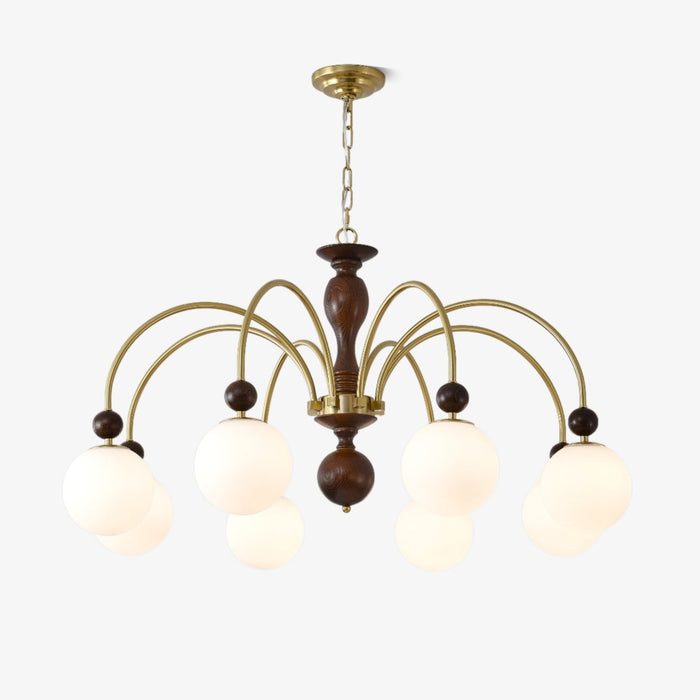 Archway Walnut Color Chandelier.