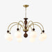 Archway Walnut Color Chandelier.