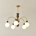 Archway Walnut Color Chandelier.