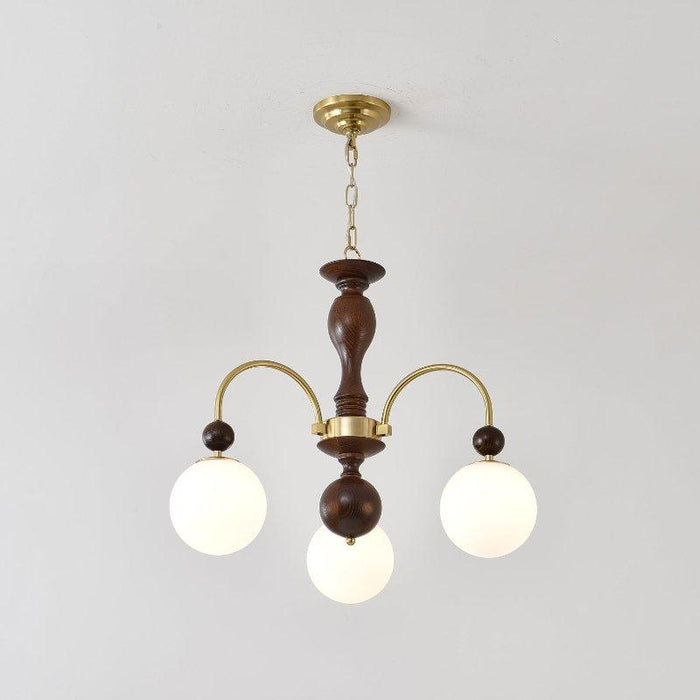 Archway Walnut Color Chandelier-DWHOME