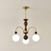 Archway Walnut Color Chandelier-DWHOME