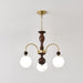 Archway Walnut Color Chandelier.