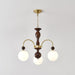 Archway Walnut Color Chandelier.