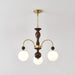 Archway Walnut Color Chandelier-DWHOME