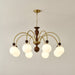 Archway Walnut Color Chandelier.