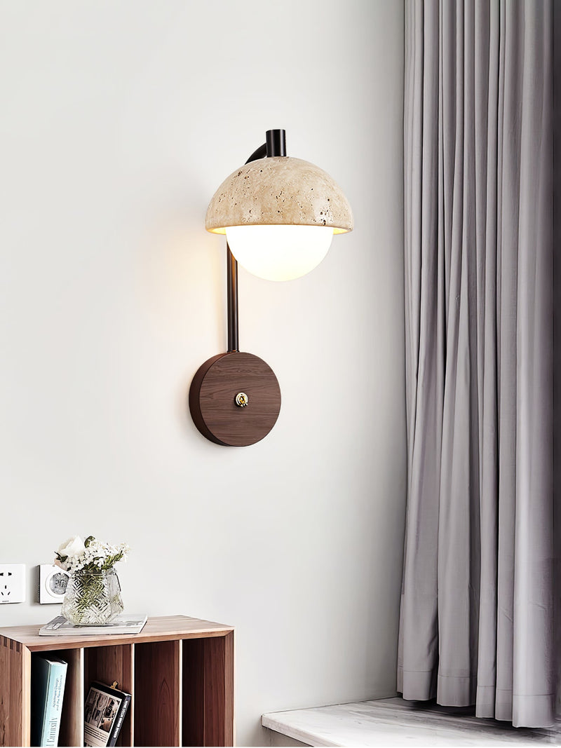 Arco Travertine Wall Lamp-DWHOME