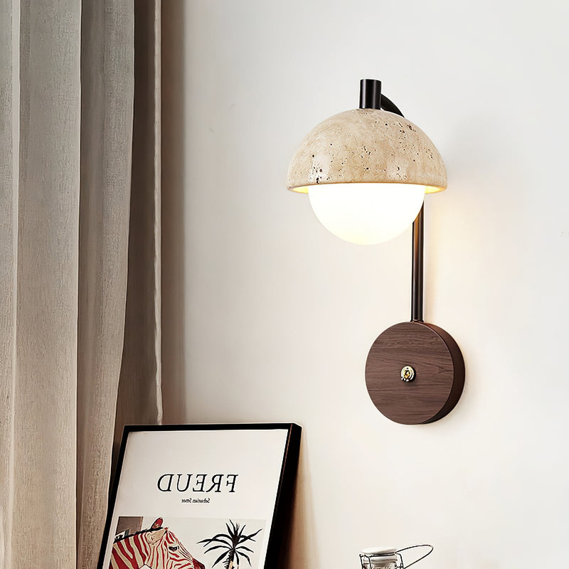 Arco Travertine Wall Lamp-DWHOME