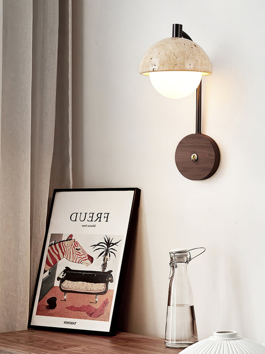 Arco Travertine Wall Lamp-DWHOME
