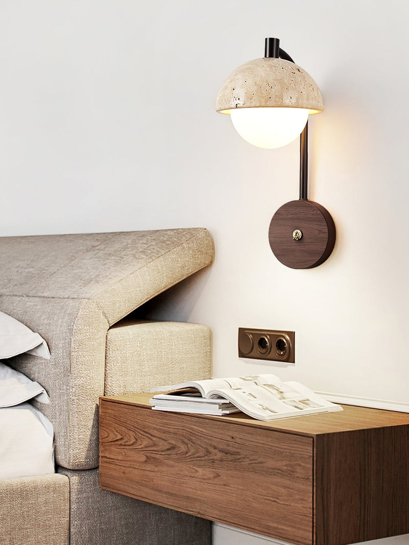 Arco Travertine Wall Lamp-DWHOME