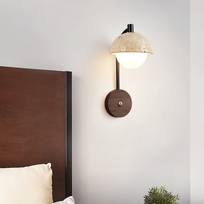Arco Travertine Wall Lamp-DWHOME