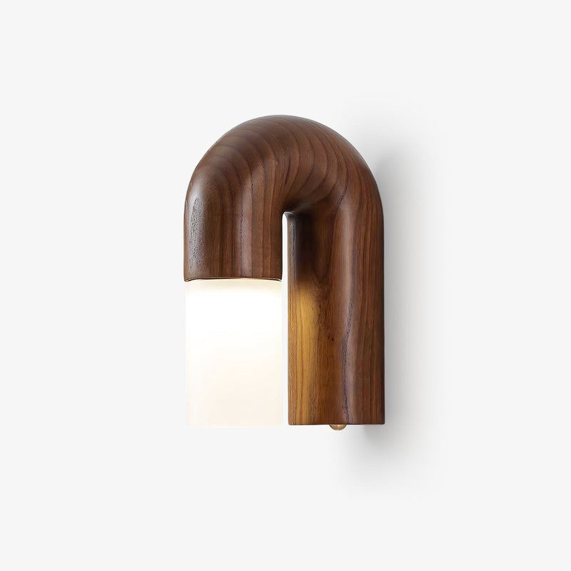 Arcus Wood Wall Lamp-DWHOME