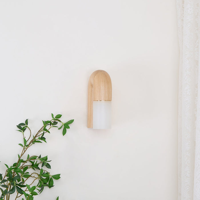 Arcus Wood Wall Lamp-DWHOME