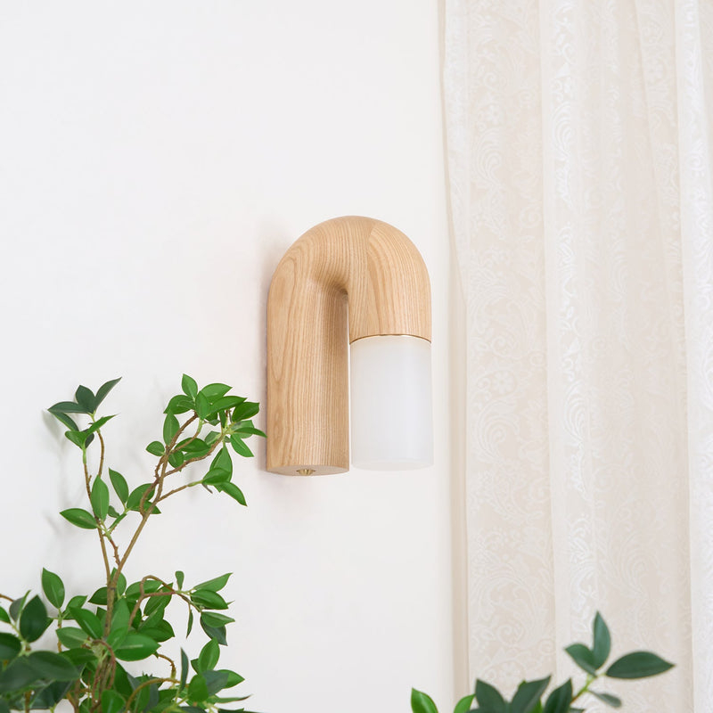 Arcus Wood Wall Lamp-DWHOME