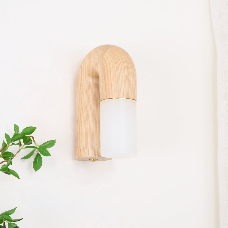 Arcus Wood Wall Lamp-DWHOME