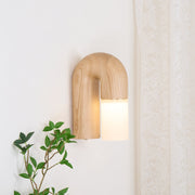 Arcus Wood Wall Lamp-DWHOME