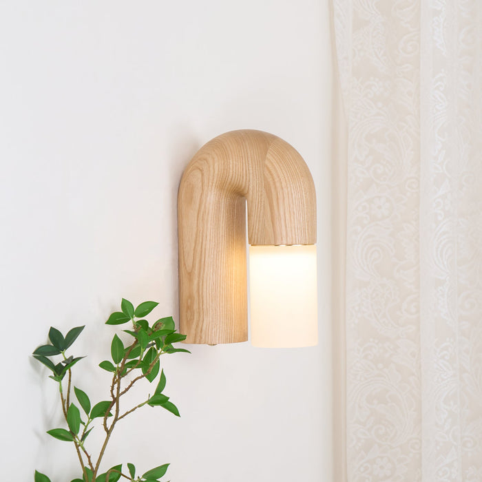 Arcus Wood Wall Lamp-DWHOME