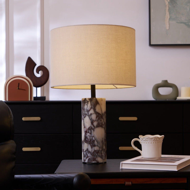 Ardena Marble Table Lamp-DWHOME
