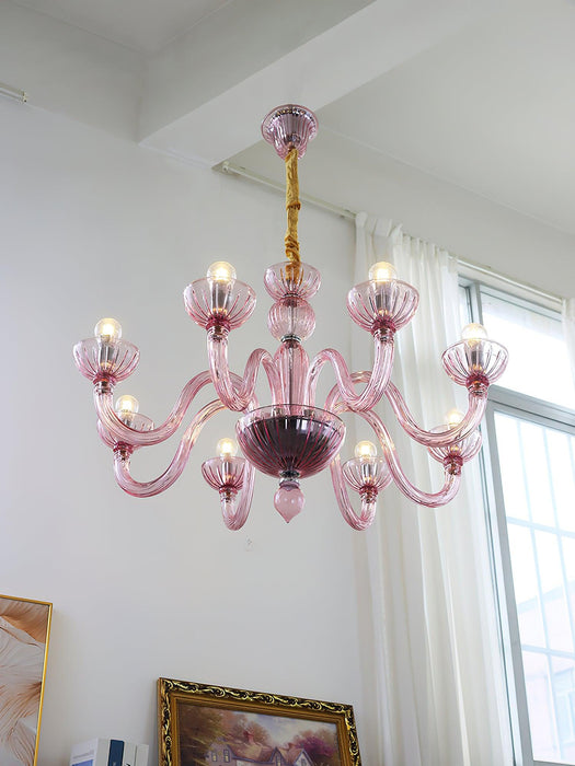 Ares Murano Glass Chandelier.