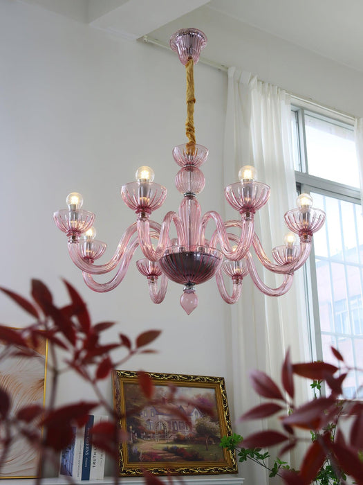 Ares Murano Glass Chandelier.