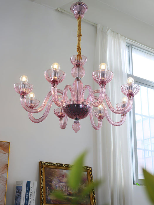 Ares Murano Glass Chandelier.