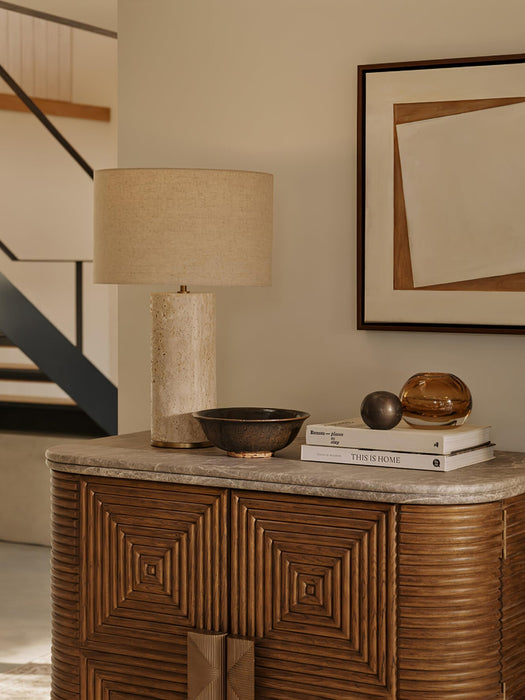 Aria Stone Table Lamp-DWHOME