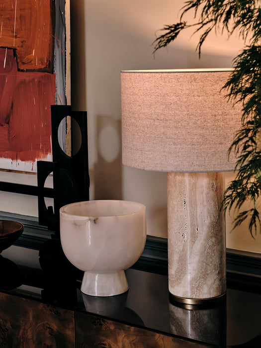 Aria Stone Table Lamp-DWHOME