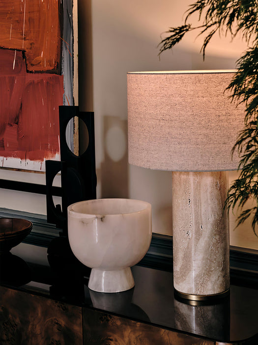 Aria Stone Table Lamp-DWHOME