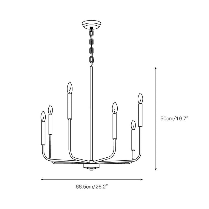 Arlin Candle Chandelier-DWHOME