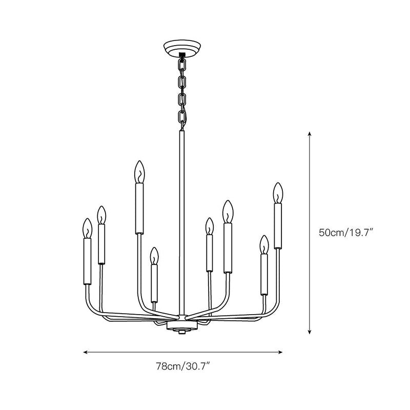 Arlin Candle Chandelier-DWHOME