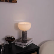 Arno Sphere Marble Table Lamp-DWHOME